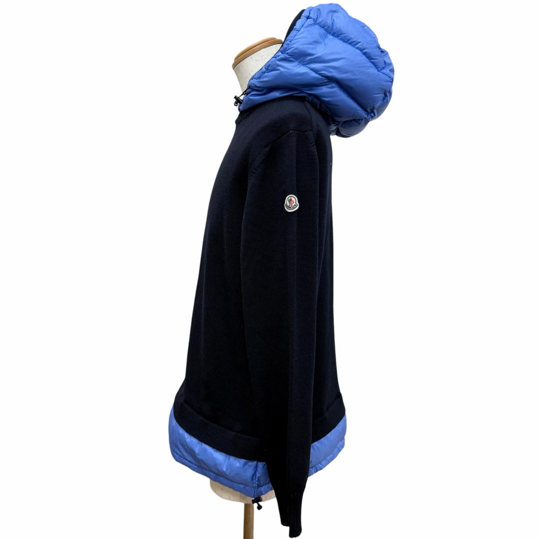 Great MONCLER hoodie MAGLIONE TRICOTGIROCOLLO Down-switch knit