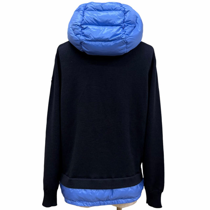 Great MONCLER hoodie MAGLIONE TRICOTGIROCOLLO Down-switch knit