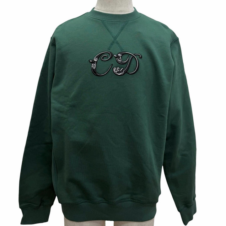 Pristine DIOR sweat Kenny Schaaf CD Logo Embroidery green cotton 193J687A0531