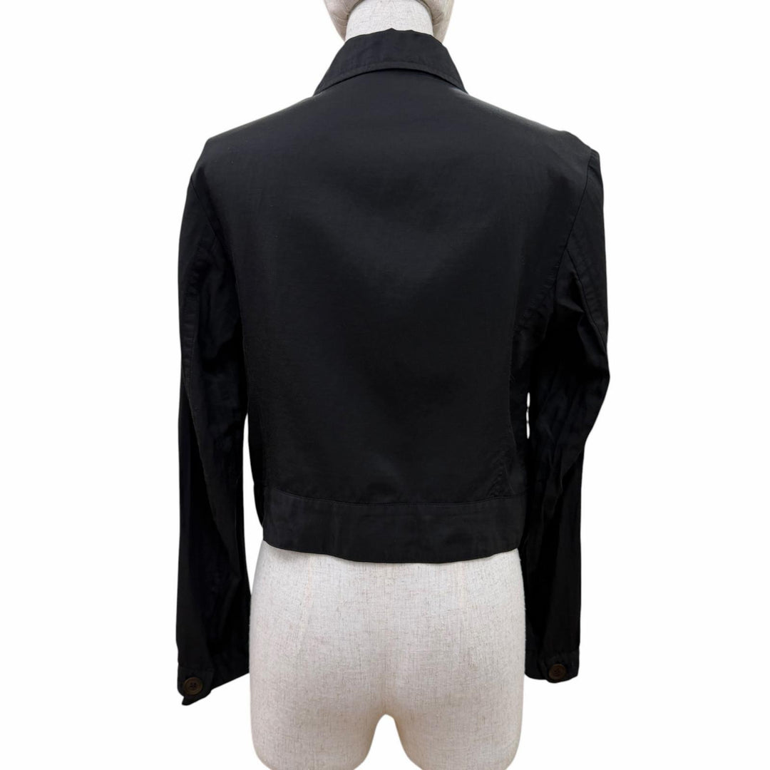 Excellent Y's Jacket Linen blend, cropped length black Cupra Women 1