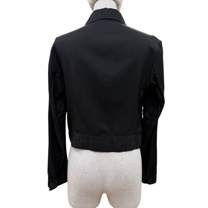 Excellent Y's Jacket Linen blend, cropped length black Cupra Women 1