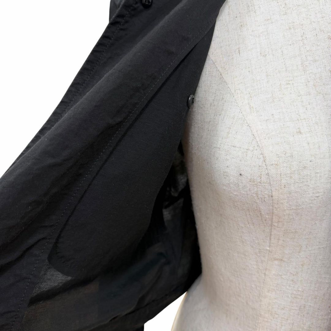 Excellent Y's Jacket Linen blend, cropped length black Cupra Women 1