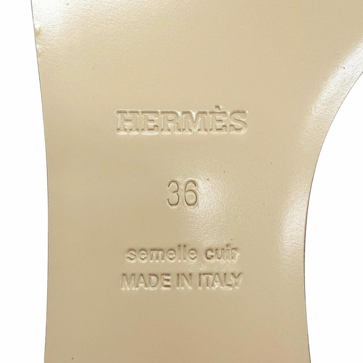 Pristine HERMES Sandals Carice Bride de Gala Ankle strap wedge sole black 36