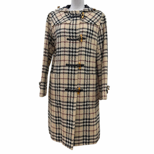 Excellent BURBERRY LONDON Duffel coat Tweed Nova Check, padded 9