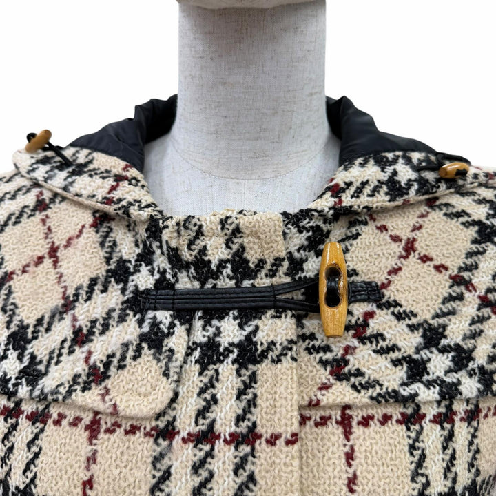 Excellent BURBERRY LONDON Duffel coat Tweed Nova Check, padded 9