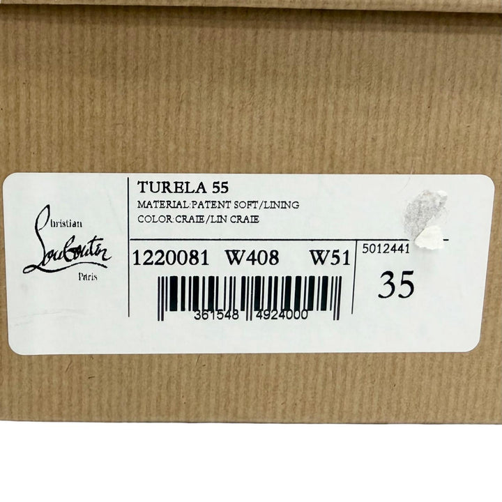 Pristine Christian Louboutin TURELA 55 Side-zip short boots 35