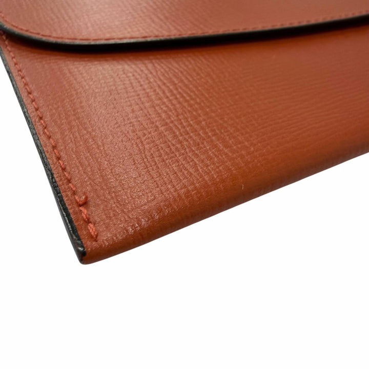 Great Valextra Bill Compartment Bifold Wallet Multi-case Brown leather mens