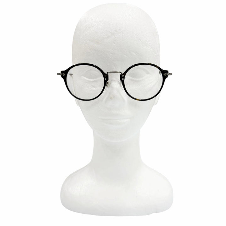 Excellent EYEVAN Glasses 7285 Tortoiseshell Pattern Boston black mens E-0507