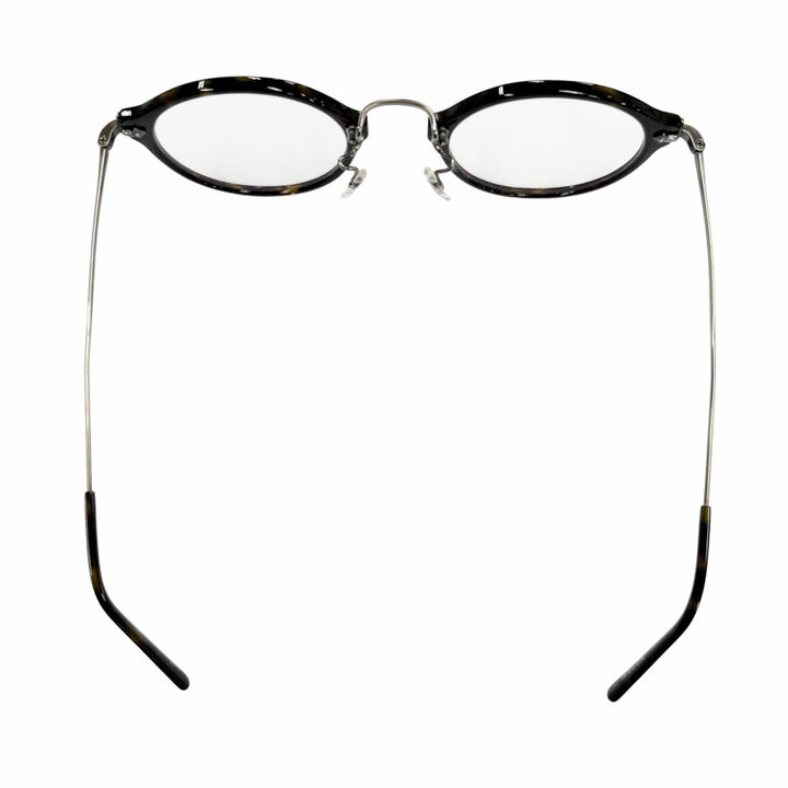 Excellent EYEVAN Glasses 7285 Tortoiseshell Pattern Boston black mens E-0507