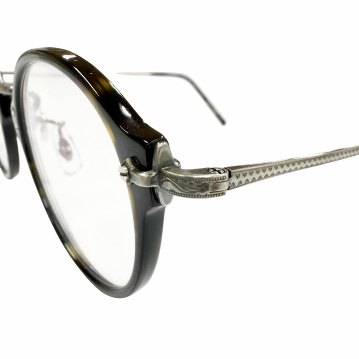 Excellent EYEVAN Glasses 7285 Tortoiseshell Pattern Boston black mens E-0507