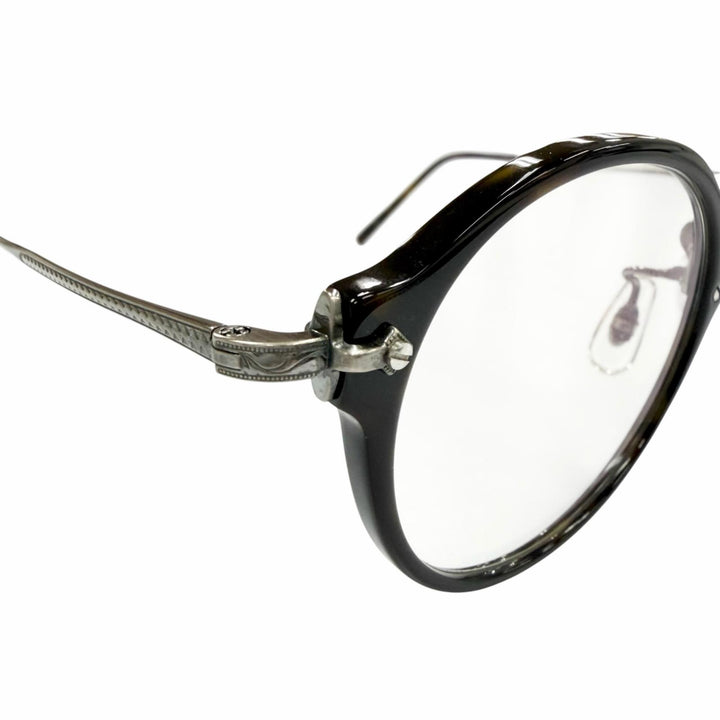 Excellent EYEVAN Glasses 7285 Tortoiseshell Pattern Boston black mens E-0507