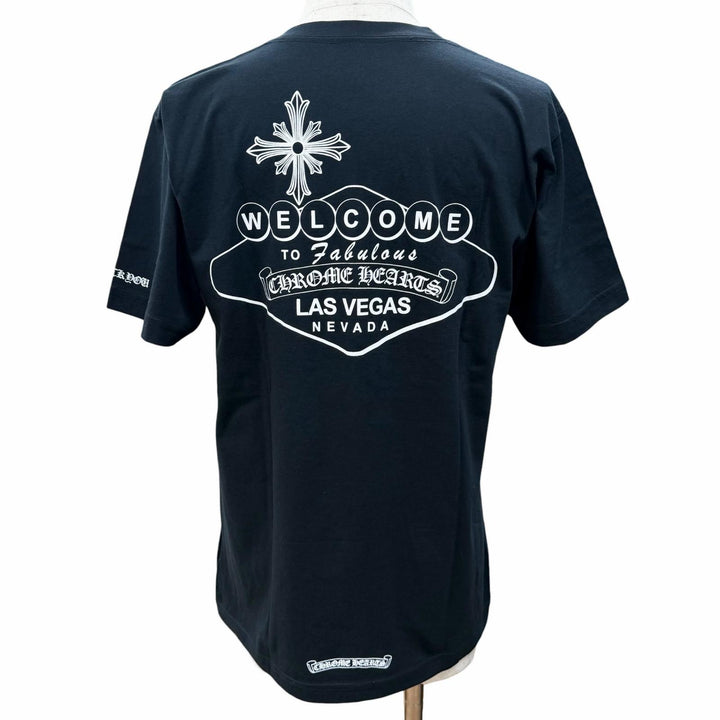 Excellent CHROME HEARTS Short sleeve T-shirt Horseshoe logo print