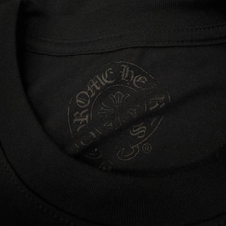 Excellent CHROME HEARTS Short sleeve T-shirt Horseshoe logo print