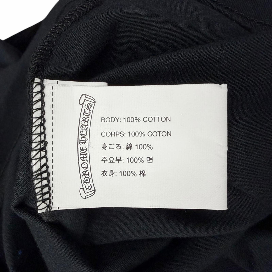 Excellent CHROME HEARTS Short sleeve T-shirt Horseshoe logo print