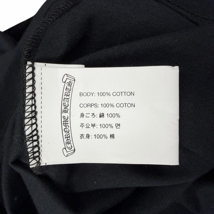Excellent CHROME HEARTS Short sleeve T-shirt Horseshoe logo print