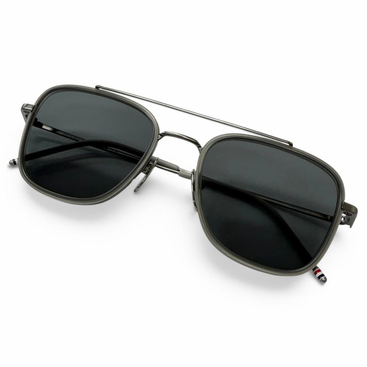 Great THOM BROWNE sunglasses Two Bridges Cancer metallic
