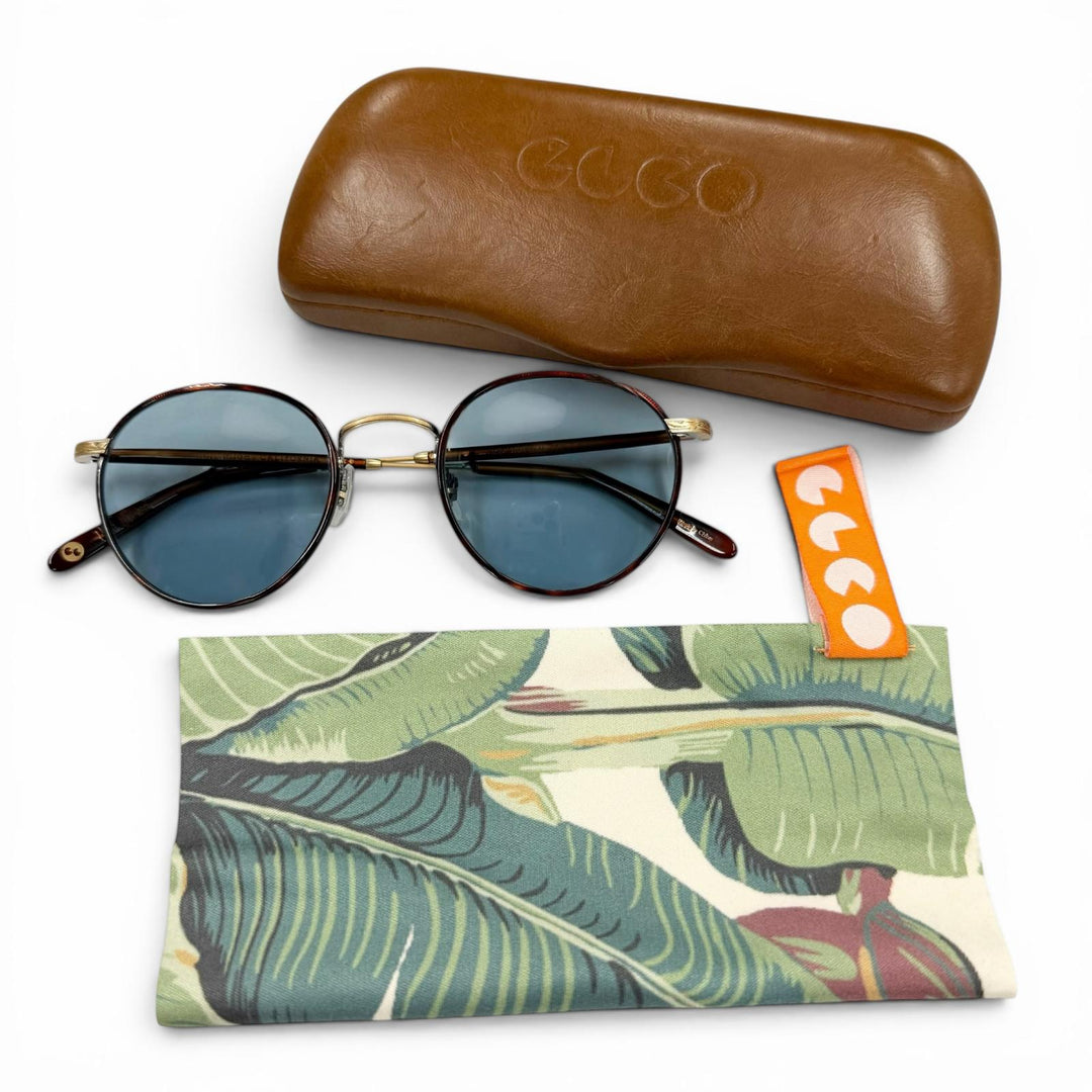 Great GARRETT LEIGHT sunglasses Wilson Tortoiseshell Pattern Clear brown mens