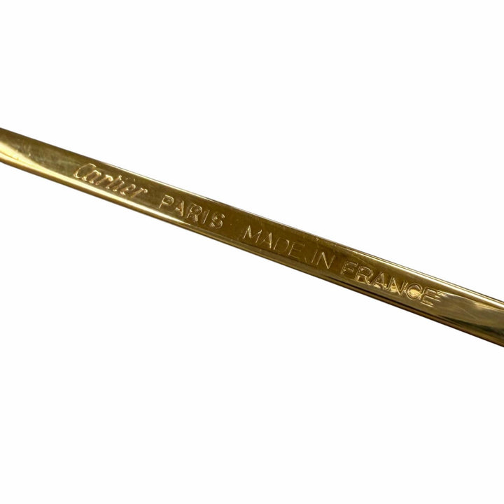 Great Cartier Glasses Santos Two Bridges Teardrop gold mens