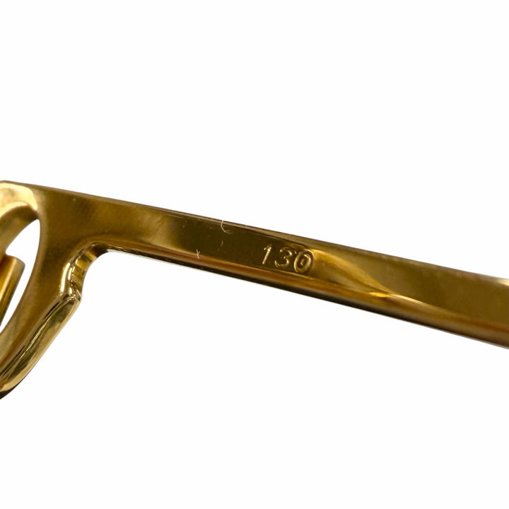 Great Cartier Glasses Santos Two Bridges Teardrop gold mens