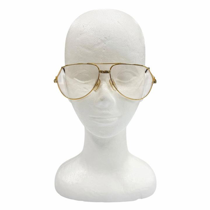 Great Cartier Glasses Santos Two Bridges Teardrop gold mens