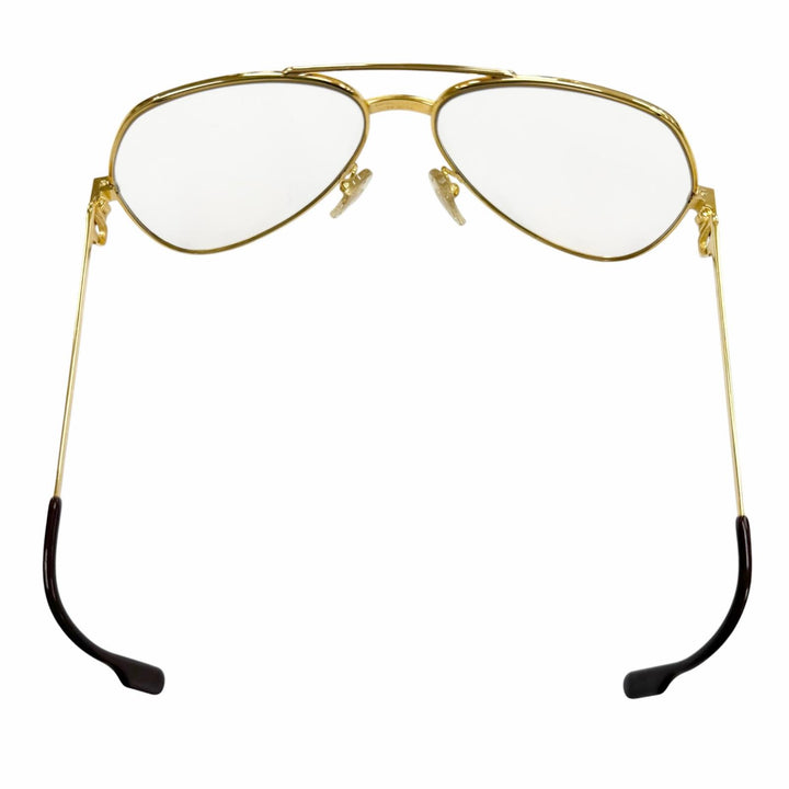 Great Cartier Glasses Santos Two Bridges Teardrop gold mens
