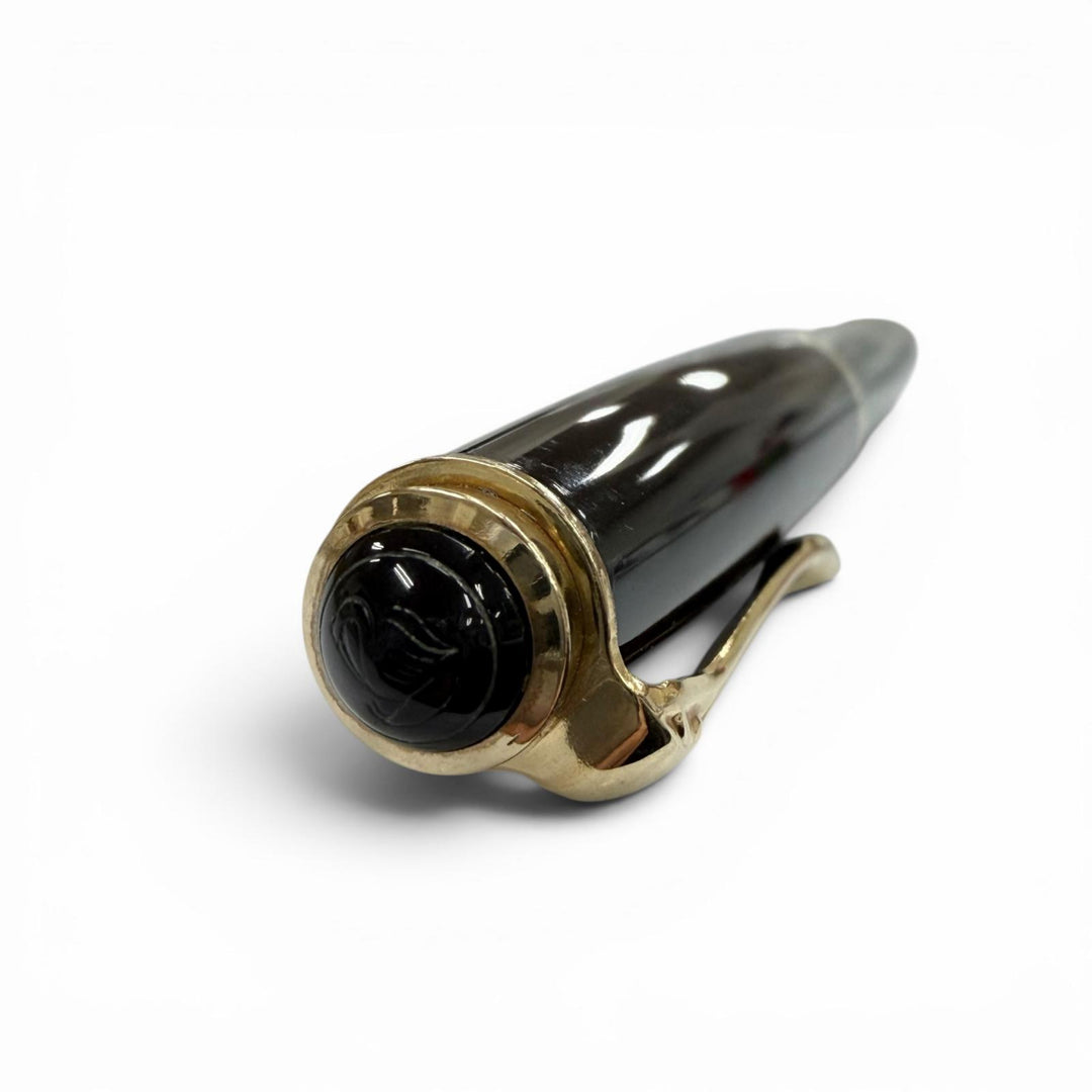 Very Good PERIKAN fountain pen Souverän 400 black 14K mens