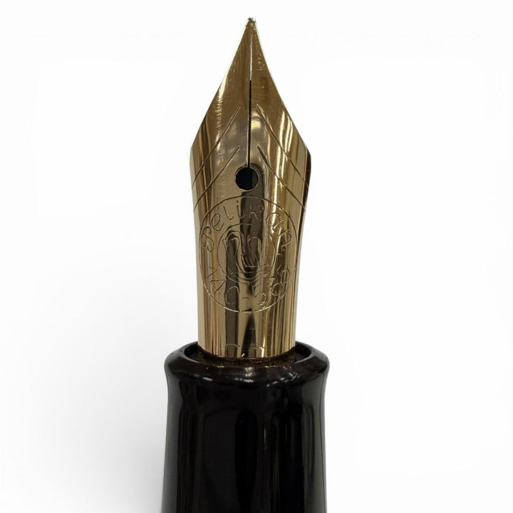 Very Good PERIKAN fountain pen Souverän 400 black 14K mens