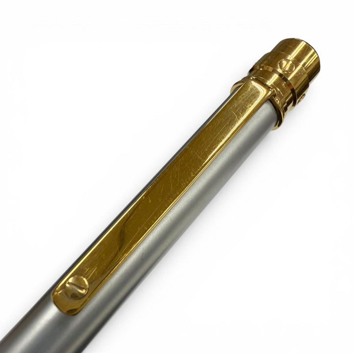 Very Good Cartier Ballpoint pen Santos de Cartier Twist type Silver mens