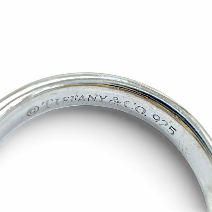 Excellent TIFFANY&Co. ring Interlocking Circle Ring combination Yellow Gold 750