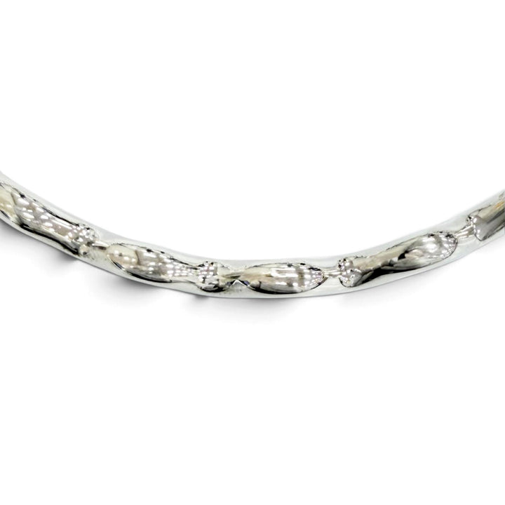 Excellent TIFFANY&Co. Zigzag Wave Bangle Bracelet accessories Silver 925 Women