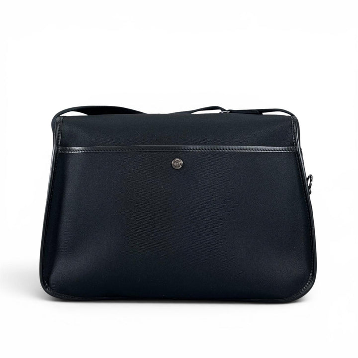 Excellent HUNTING WORLD Messenger bag Safari Today black leather mens