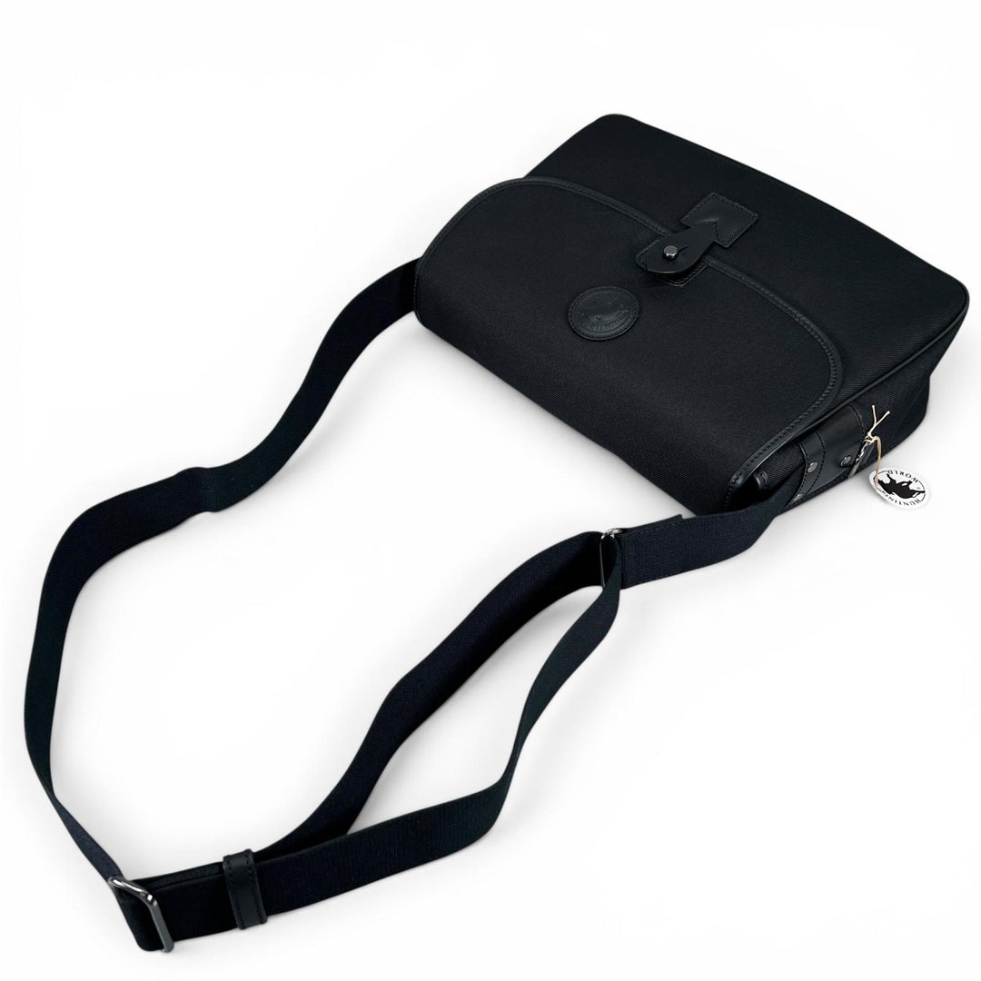 Excellent HUNTING WORLD Messenger bag Safari Today black leather mens
