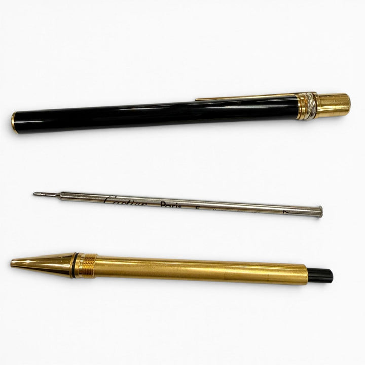 Great Cartier Ballpoint pen Trinity Twist type black mens
