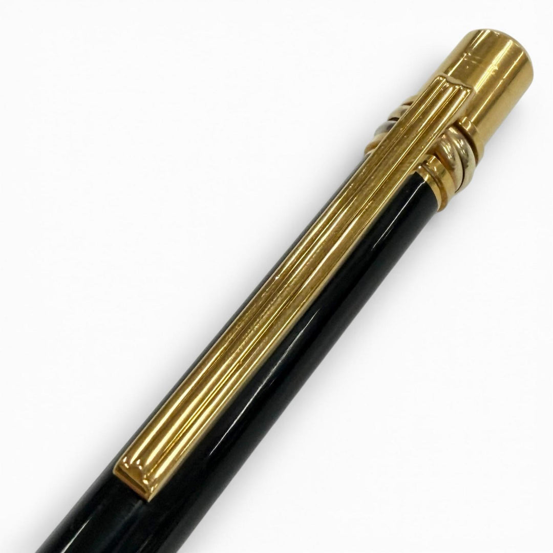Great Cartier Ballpoint pen Trinity Twist type black mens
