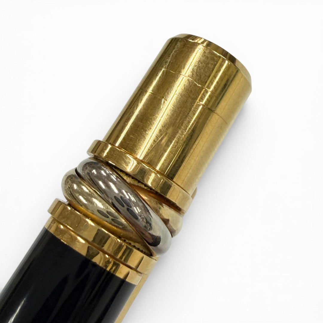 Great Cartier Ballpoint pen Trinity Twist type black mens