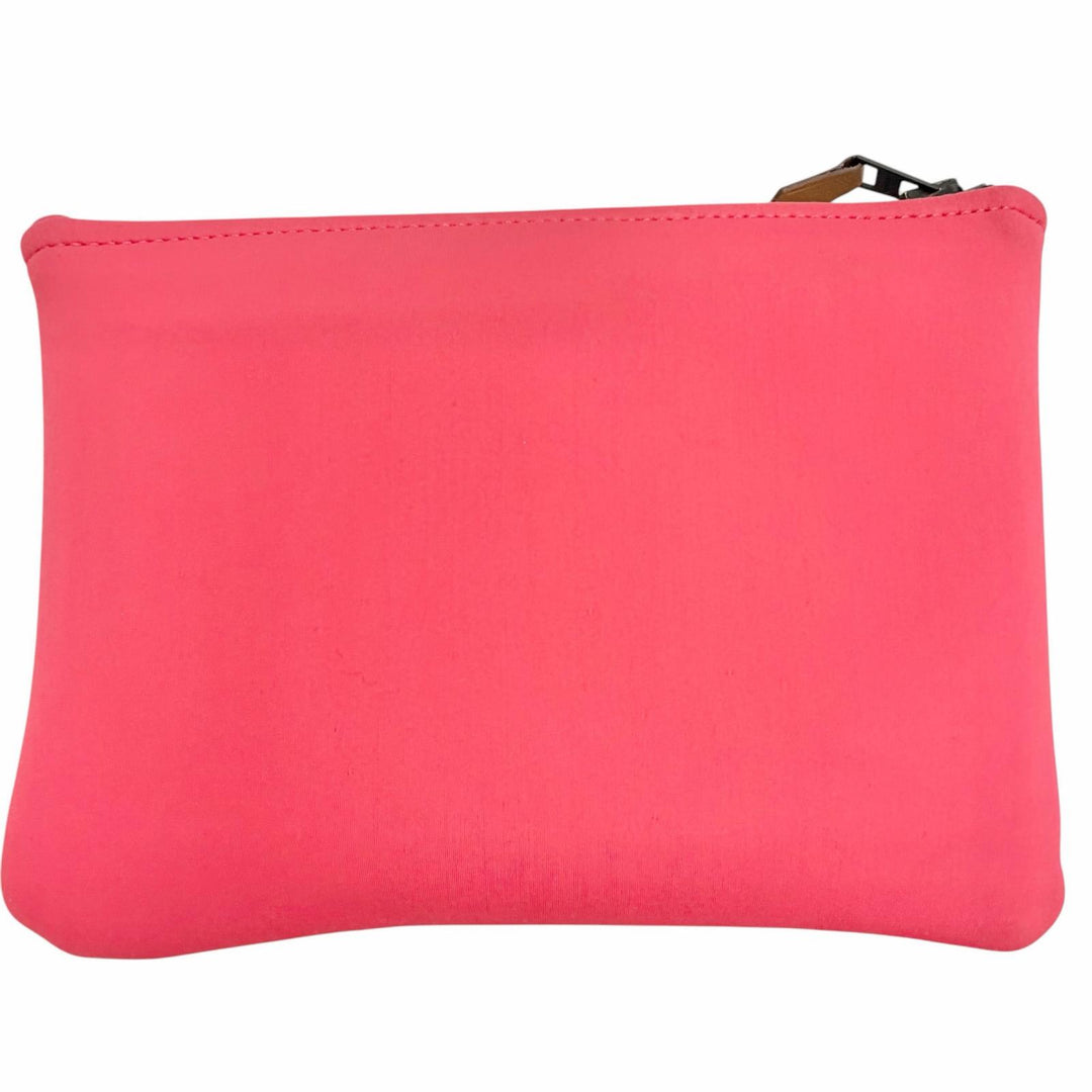Great HERMES Cosmetics Pouch Neo Banzen au Soleil Pouch pink polyamide Women