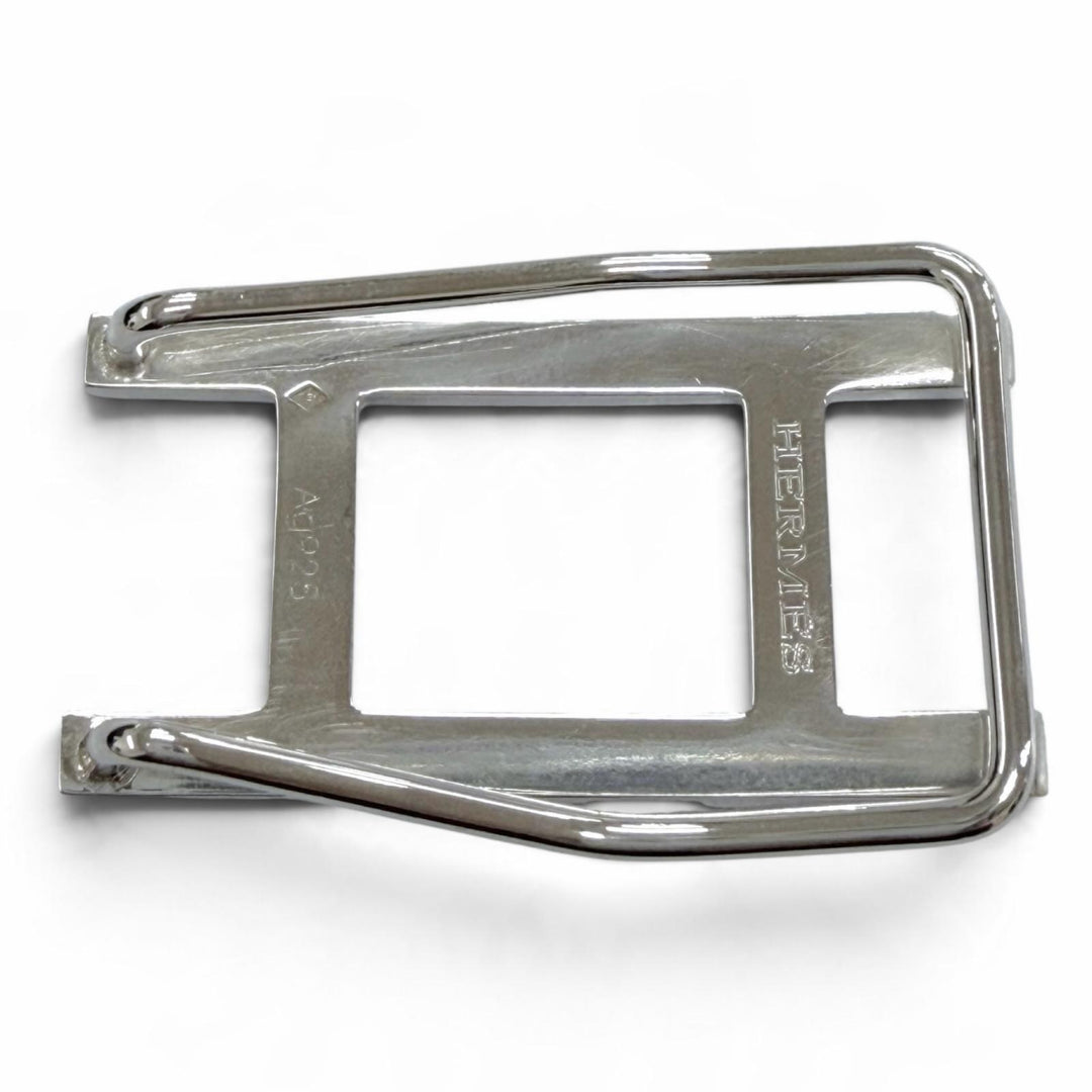 Great HERMES Money clip Api H logo bill clip Silver AG925 mens