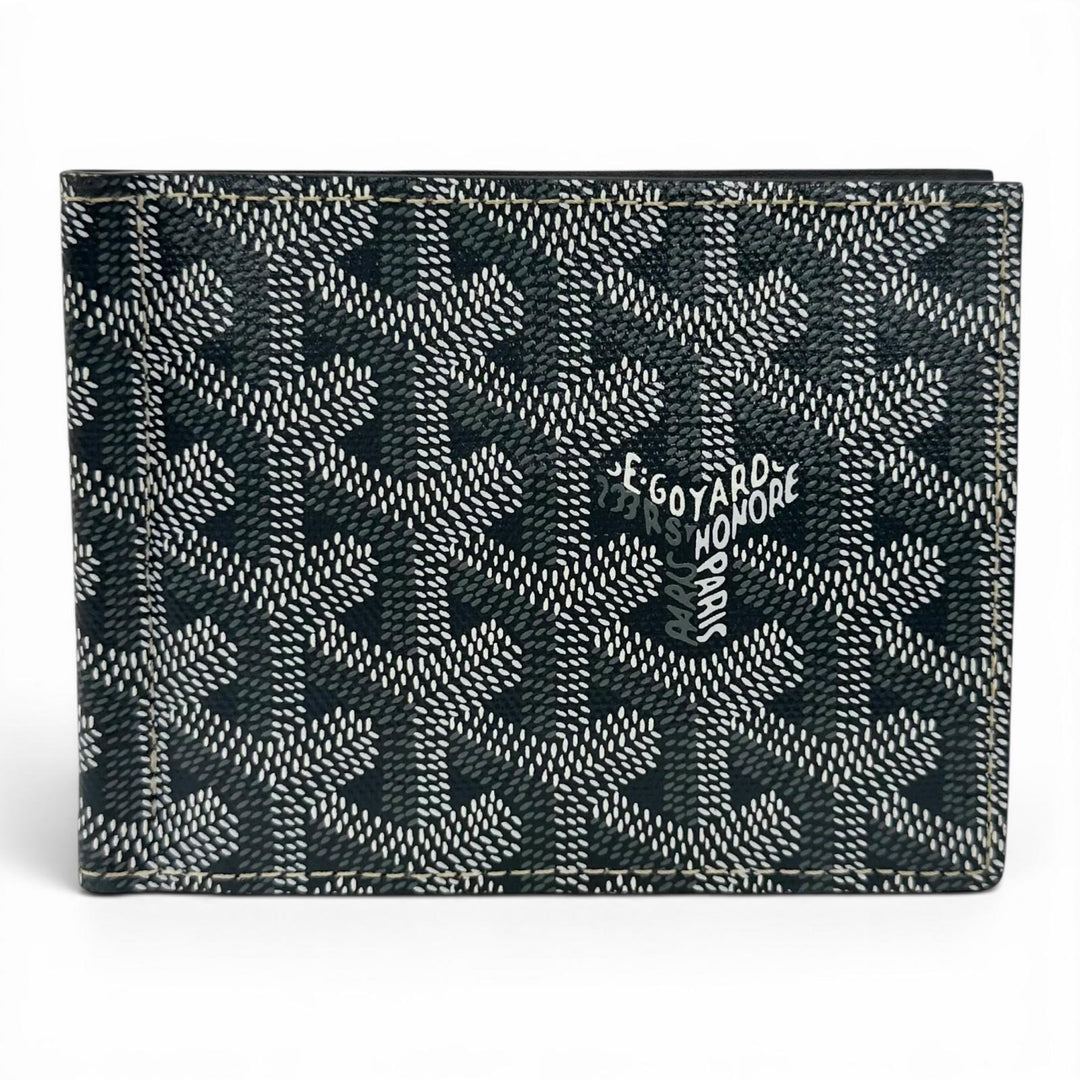 Pristine GOYARD Bifold Wallet SAINT THOMAS Herringbone Pattern Money Clip Women