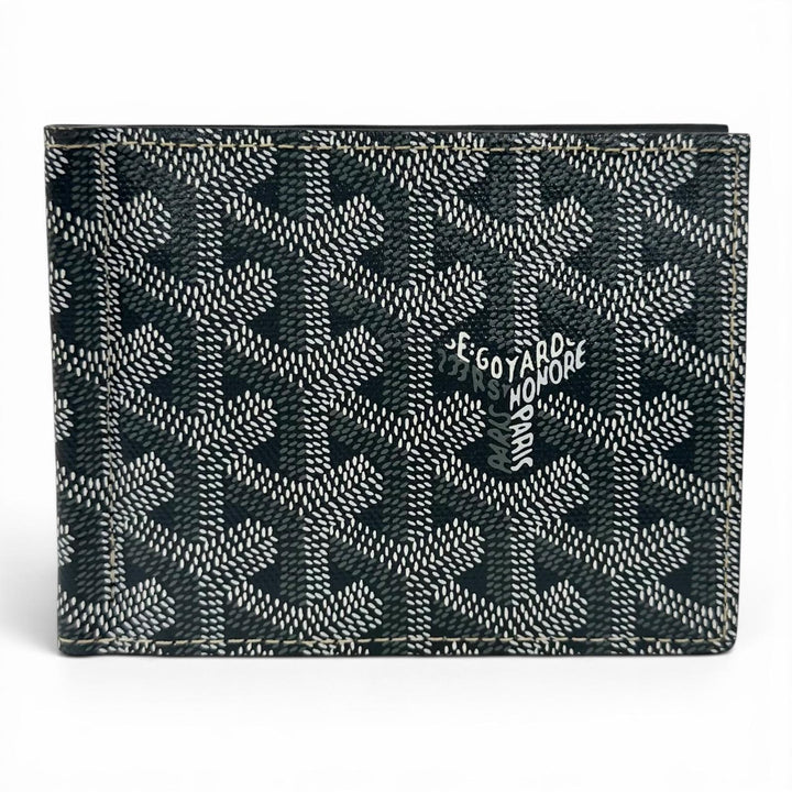 Pristine GOYARD Bifold Wallet SAINT THOMAS Herringbone Pattern Money Clip Women