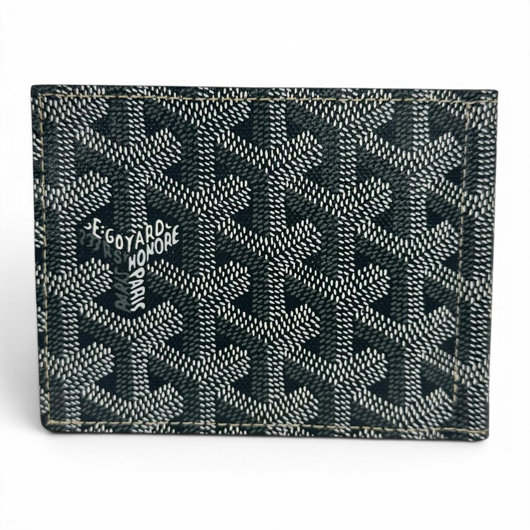 Pristine GOYARD Bifold Wallet SAINT THOMAS Herringbone Pattern Money Clip Women