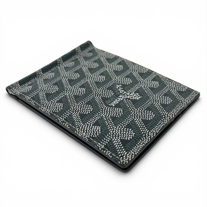 Pristine GOYARD Bifold Wallet SAINT THOMAS Herringbone Pattern Money Clip Women