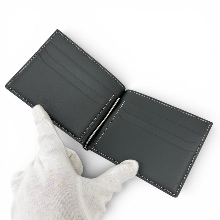 Pristine GOYARD Bifold Wallet SAINT THOMAS Herringbone Pattern Money Clip Women