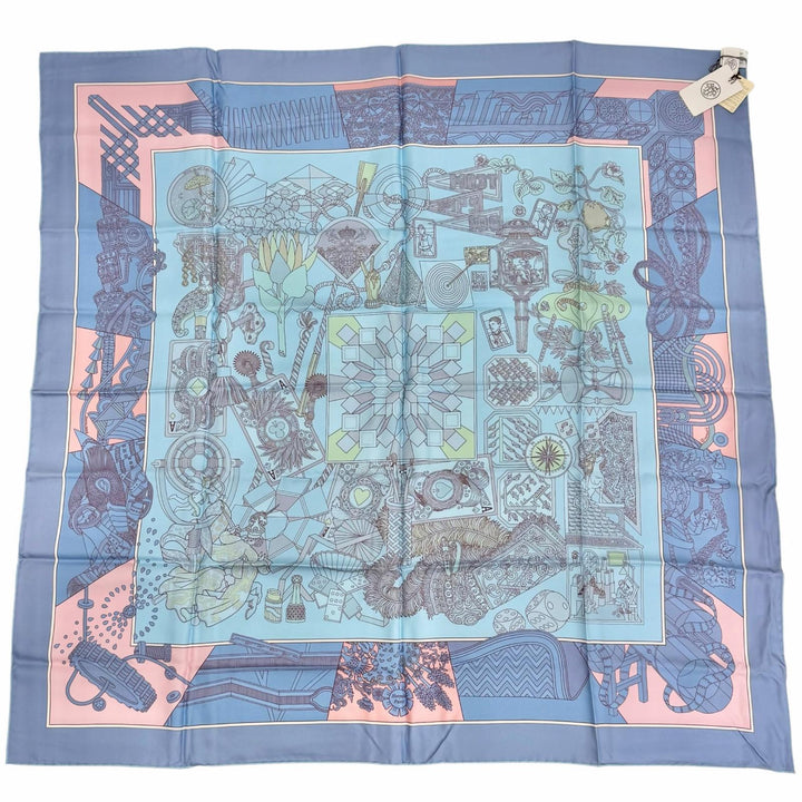 Pristine HERMES scarf The Ombrelle and the Duels Kare 90 double face 903464S