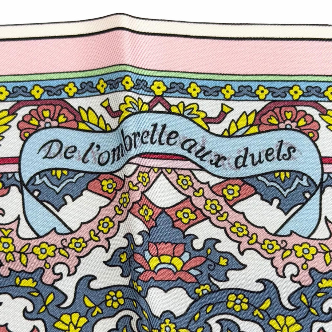 Pristine HERMES scarf The Ombrelle and the Duels Kare 90 double face 903464S