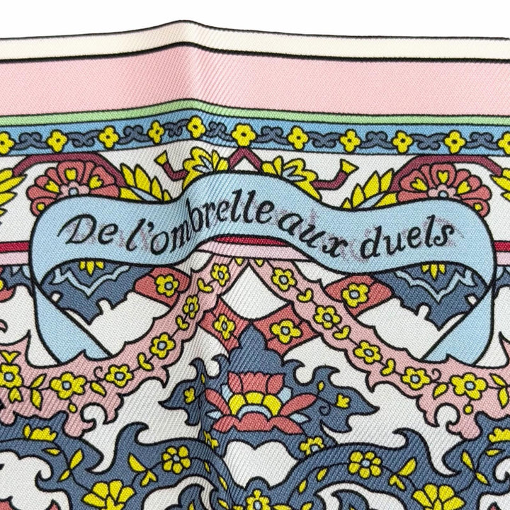 Pristine HERMES scarf The Ombrelle and the Duels Kare 90 double face 903464S