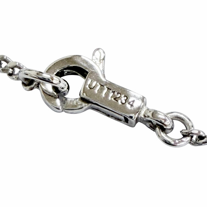 Excellent CELINE Necklace Triomphe Rhinestone Necklace Silver Women 460GB6BZI