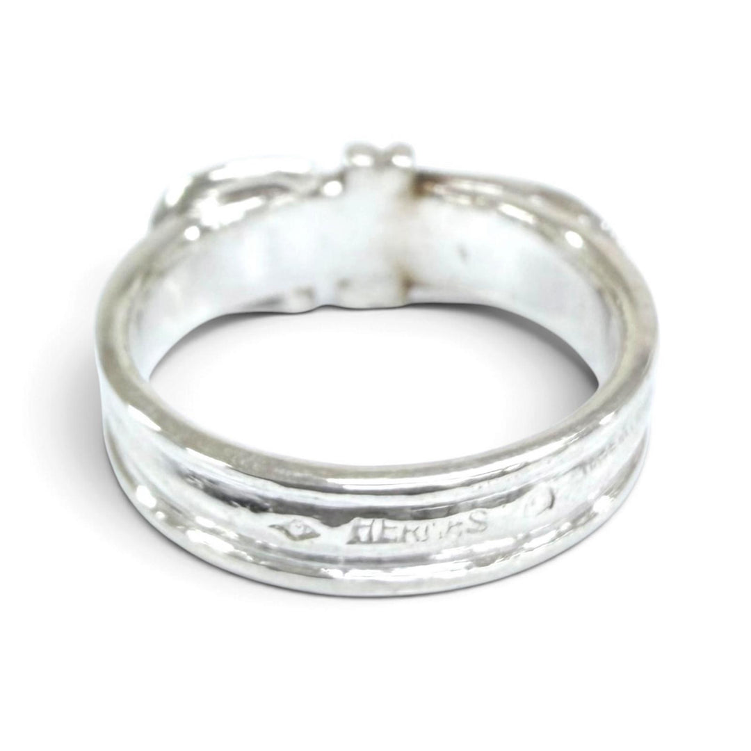 Excellent HERMES Ring ring Ceinture Belt Ring Accessories Silver 925 Women