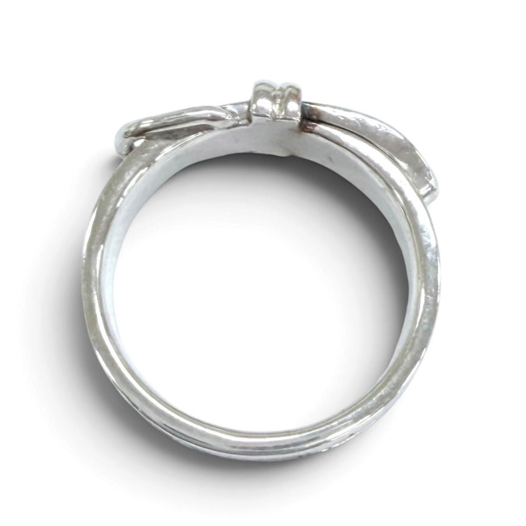 Excellent HERMES Ring ring Ceinture Belt Ring Accessories Silver 925 Women