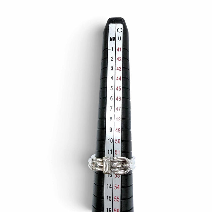 Excellent HERMES Ring ring Ceinture Belt Ring Accessories Silver 925 Women