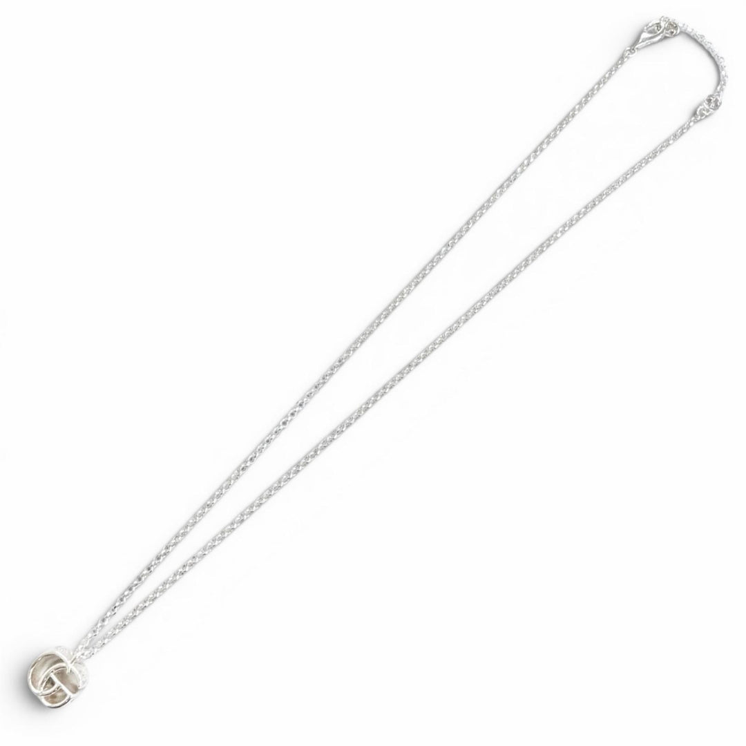 Excellent GUCCI Necklace Double G Necklace Silver 925 Women 770724